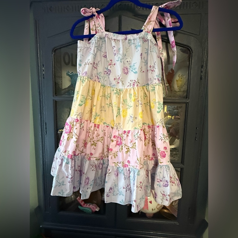 LoveShackFancy Pastel Floral Dress, size small